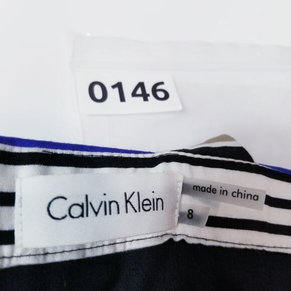 Calvin Klein Stripes Fit & Flare Dress - Picture 9 of 10